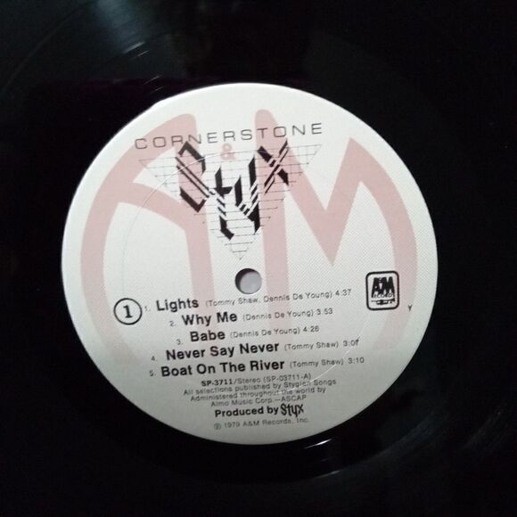 Styx Cornerstone LP Vinyl Record Album 1979 A&M Records - Picture 5 of 11